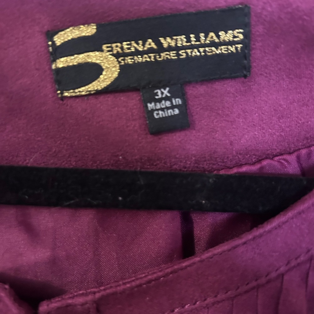 Serena Williams Signature Fringe Jacket in Rich Purple - Picture 3 of 4